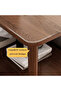 Coffee table,Tea Table,End Table 60x30x53cm,Wood Sofa Table,Modern Minimalist Bedside Table with Storage Shelf,Rounded Corners,Coffee Table for Small Space,Bedroom, Living Room,Balcony - 4