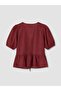 Lcw Vision V-Neck Balloon Sleeve Blouse - 3