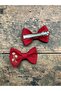 Red Embroidered Double Clip Buckle - 2