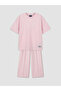 Trendlucky Short Sleeve Girls' Soft Touch Set with Difference - 3