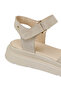 Cosmos Beige Women's Thick Sole Sandals - 7