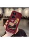 Realme C55 Compatible Claret Red Frame Vintage Photo Collage Motif Flexible Silicone Case - 2