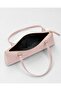 Women's Baguette Shoulder Bag with Shiny Leather Look, Zipper and Gold Accessories, Mini Hand and Shoulder Bag - 5