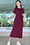 Crew Neck Modal Dress with Pockets 6Y155
