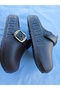 Comfortable, Aesthetic, Anatomical Meandros Slippers with Arched Gold Buckle and Closed Front. - 6