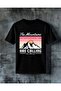 Dag Gunus Pembe Gokyuzu Printed Oversize T-Shirt