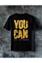 You Can Tiger Stripe Printed Oversized T-Shirt