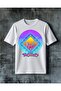 Spritz Life Neon Vibe Printed Oversize T-Shirt