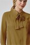 Bluz with Tie-Up Detail on the Collar 45395 - 3