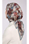 Fi̇ora Pattern 100% Tencel Scarf - 3