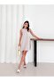 Women's Crew Neck Thick Strap Waterway Fabric Summer Slim Vacation Casual Dress - 3