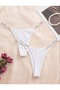 Kadın 7 Li Paket Simli String Külot - 3