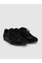 Genuine Leather Black Suede Women's Sneaker Shoes - 3