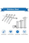 230Pcs Cotter Pin Assortment Kit J - Stainless Steel 12 Sizes Cotter Pin Set for Hitch Pin Lock S... - 5