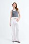 Elastic Waist Wide Leg Trousers Pn2622