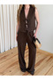 Brown Selva 100% Cotton Vest and Pants Set - 8486 - 2