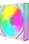FLUX Gaming PC Case Mid Tower White – TM-FLUX-W, ATX/M-ATX/I-ATX Support, 7×120mm ARGB Fans, Dual 360mm Liquid Cooling Support, 410mm GPU Clearance, Tempered Glass Panel - 7