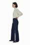 Double-Breasted Collar Belt Detailed Navy Blue Suit 1669 - 3
