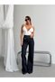 Trend Special Design Wide Leg Cross Closure Baggy Denim Jean Pants-Trend Special Design Wide Leg Cross Closure Baggy Denim Jeans - 2