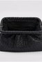 Women's Black Knitted Textured Pleated Scholarship Portfolio and Shoulder Bag 2593 Cnt0003 - 3