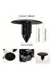 10pcs For Renault Clio MK2 Scenic Megane 2 3 Car Wheel Arch Lining Splash Guard Trim Clips Auto F... - 6
