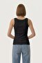 Women's 3-Piece Economical Pack Black Undershirt Set Cotton Ribbed Undershirt Set Basic Camisole Undershirt - 4