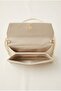 Women's Ecru Color Chain Strap Stylish Hand and Shoulder Bag - 5