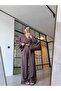 High Waist Pleated Loose Pants Brown - 2