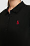 Women's Black Polo Collar Basic T-Shirt 50321818-Vr046 - 7
