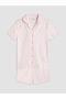 Vizyon New Season Shirt Collar Girls' Shorts Pajama Set