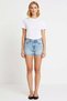 Women's Shorts Normal Waist Plain Pattern Short Tube Leg Rigid Denim Fabric City Style Summer Cut Stylish - 4