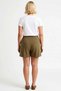 Women's Plus Size Mini Shorts Bermuda High Waist Wide Leg Striped Polyviscose Woven Comfortable Fit - 5