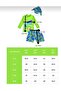 Boy (3-10 Years Old) Printed Sun Protection Set (Long-Sleeved T-Shirt - Parachute Swim Shorts - Visor Hat) 3-Piece Set - 2