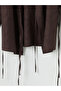 Brown Double-Breasted Collar Oversize Women's Kimono - 7