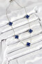 316L Steel Chain Silver Navy Blue Clover Women's Necklace - Rust-Proof and Stylish - 2