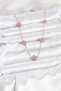 316L Steel Chain Silver Color Pink Baby Boy Clover Women's Necklace 5886 - Teolsa6656-6487 - 2