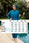 Parachute Fully Covered Hijab Swimsuit 01 Petrol - 4