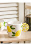 Lemon Embroidered Ceramic Mug 330 ml for Style Enthusiasts from Uzg Store - 2