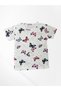 Girls' Cotton Summer Thin Fabric White Color Butterfly Pattern Short Sleeve Shorts Pajama Set - 4