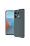غطاء حماية من الكربون لهاتف Redmi Note 13 Pro 4G مع خاصية التركيز التلقائي - أخضر داكن