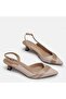 Large Size Women's Stiletto 41-42-43-44-Beige Satin - 2