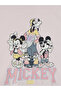 Pink Mickey Mouse Printed 100% Cotton Women's T-Shirt - 6