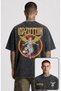 Unisex Oversize Led Zeppelin Angel Back Printed Washable Vintage T-Shirt