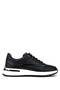 Women's Genuine Leather Black Sneakers & Sports Shoes