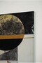 Modern Geometric Decorative Tempered Glass Painting with Gold and Black Tones - Business, Home and School Painting - 4
