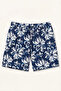 G6945Axnv256 Navy Blue Printed Swim Shorts - 6