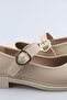 Luna Women's Beige Ballerina Shoes – Buckle-Adorned Casual Elegance - 5