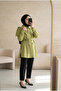 Women's Shoulder Wrap Shawl-Look Lace-Up Tunic - 3