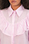 Women's Ruffle Detailed Shirt Tunic 5994 - Powder - 5