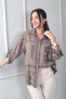 Women's Italian Single Pocket Floral Embroidered Cotton Shirt - 2